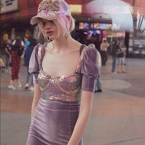 For love and lemons Cosmo Sequin Underwire Top